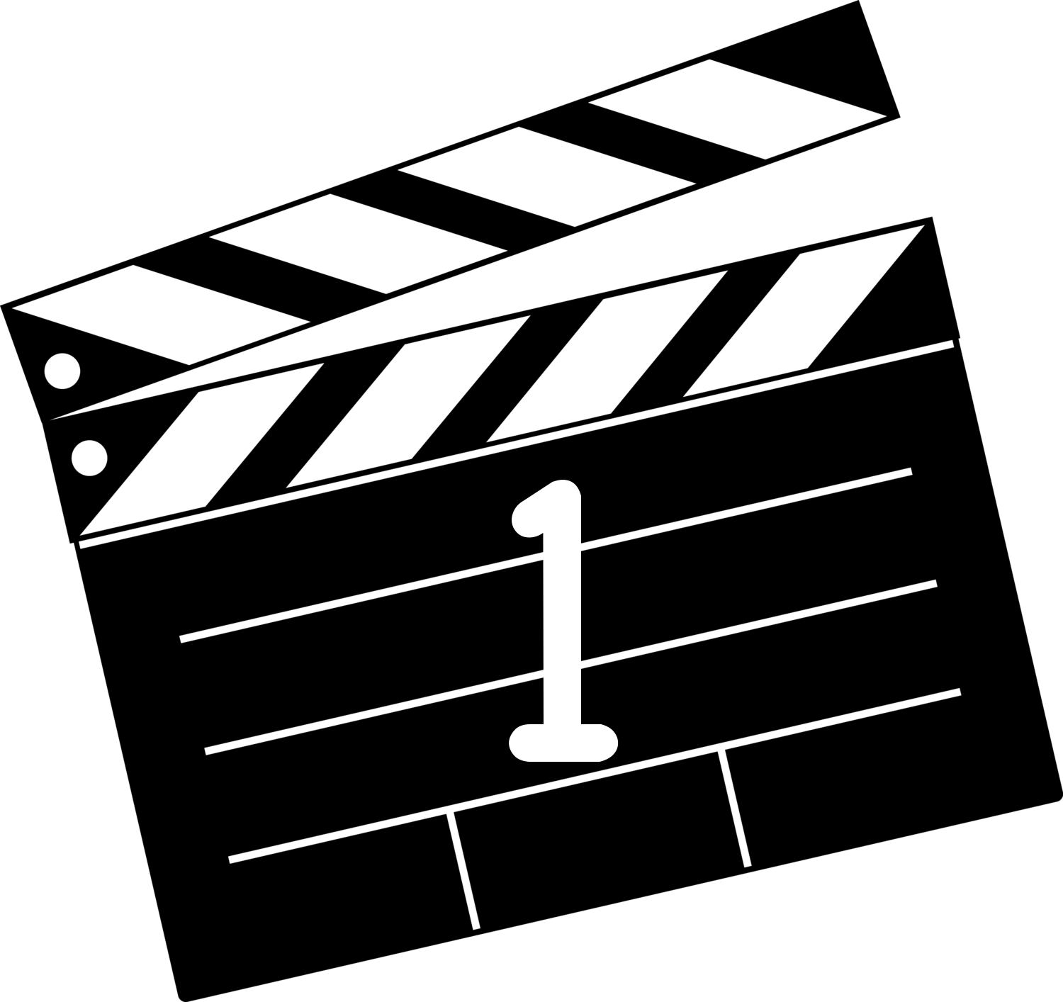 Numbered movie clapper