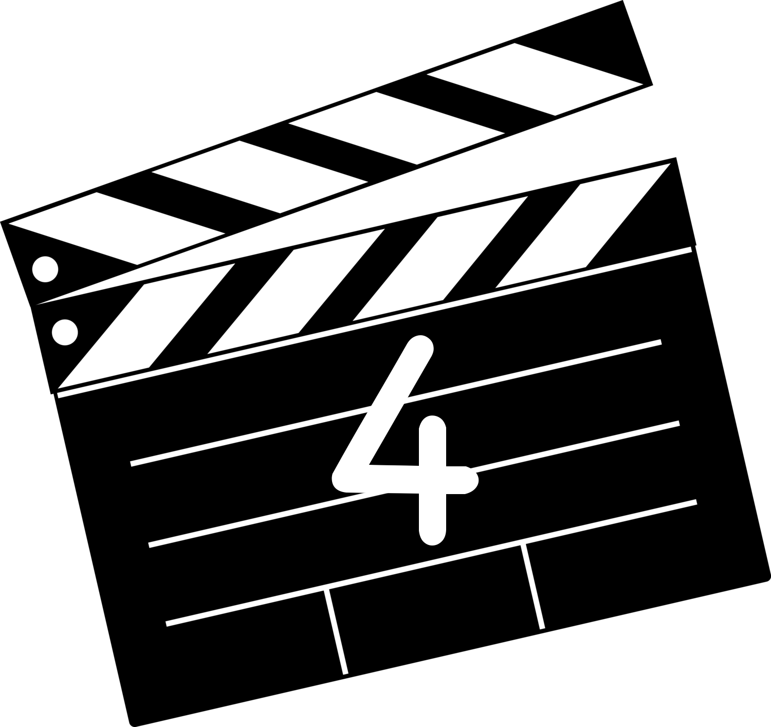 Numbered movie clapper