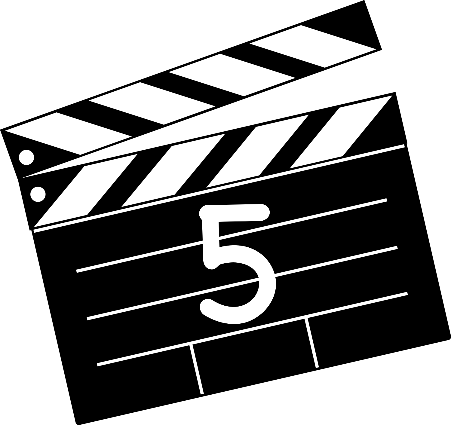 Numbered movie clapper